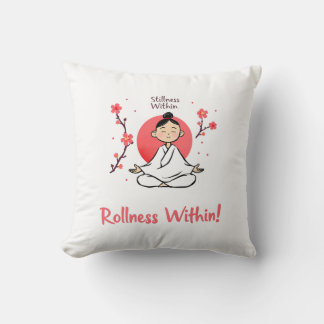 Cojín Decorativo Yoga Balance Design - 'Stillness Within Rollness
