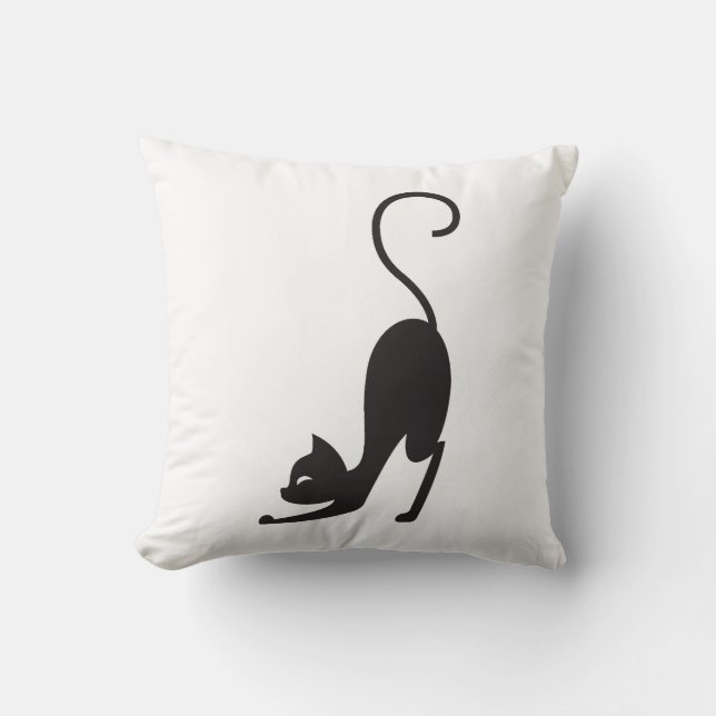 Cojín Decorativo Yoga cat (Anverso)