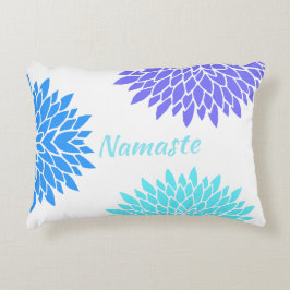 Cojín Decorativo Yoga de flores coloridas