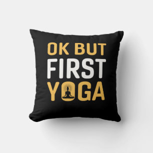 Cojín Decorativo Yoga Lover   Ok Pero Primero Yoga