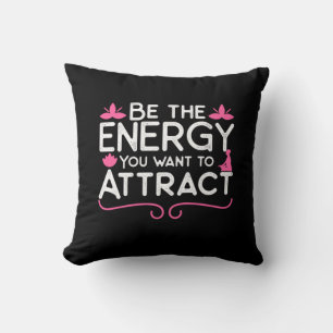 Cojín Decorativo Yoga Lover Sea La Energía Que Desee Atraer