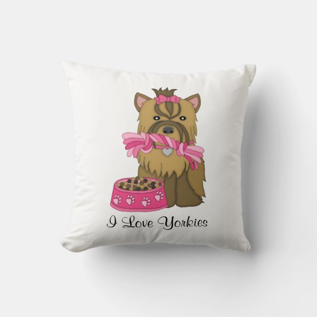 Cojín Decorativo Yorkie (Anverso)