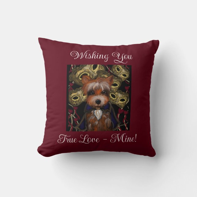 Cojín Decorativo Yorkie   (Anverso)