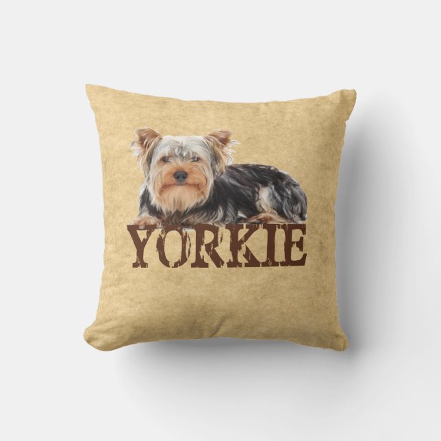 Cojín Decorativo Yorkie (Anverso)