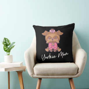 Cojín decorativo Yorkie Mom 20x20