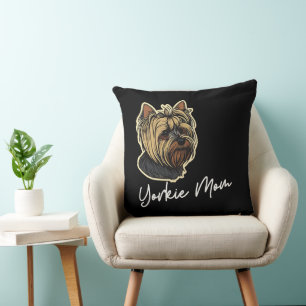 Cojín decorativo Yorkie Mom 20x20