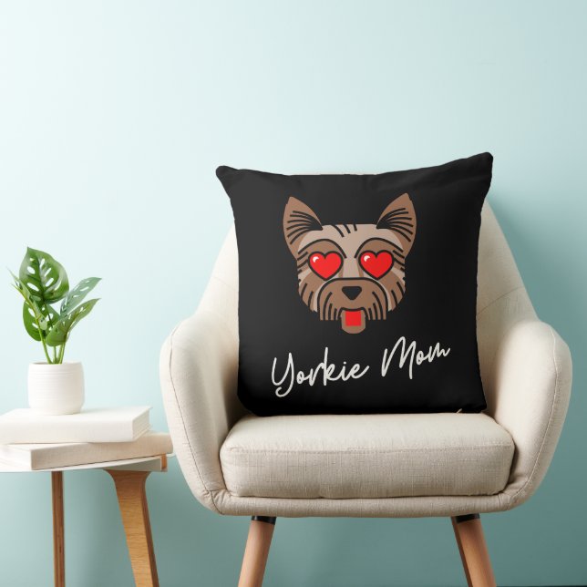 Cojín decorativo Yorkie Mom 3 20x20 (Silla)