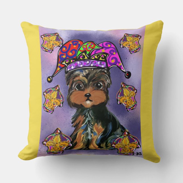 Cojín Decorativo Yorkie Poo (Anverso)