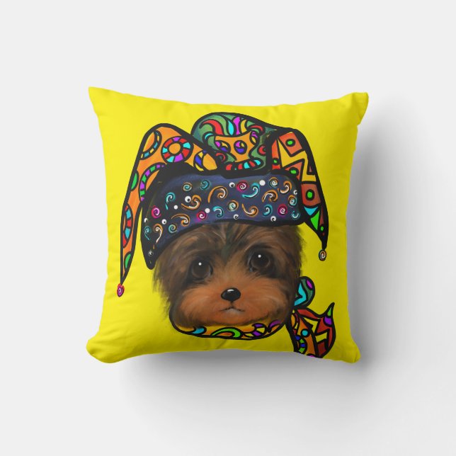COJÍN DECORATIVO YORKIE POO          (Anverso)