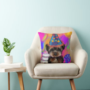 COJÍN DECORATIVO YORKIE POO