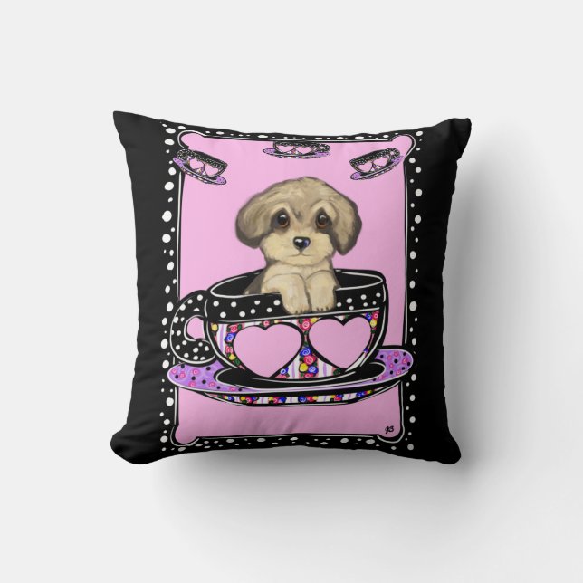Cojín Decorativo Yorkie Poo (Anverso)