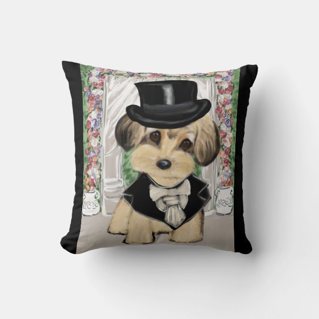COJÍN DECORATIVO YORKIE POO (Anverso)