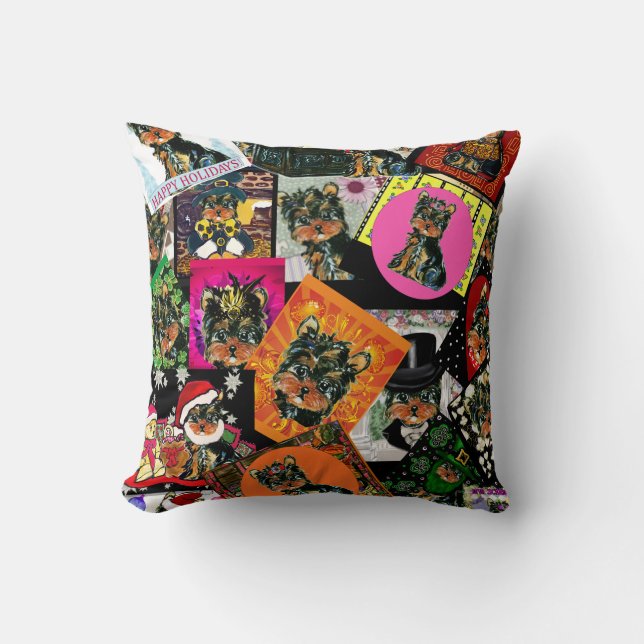 COJÍN DECORATIVO YORKIE POO (Anverso)