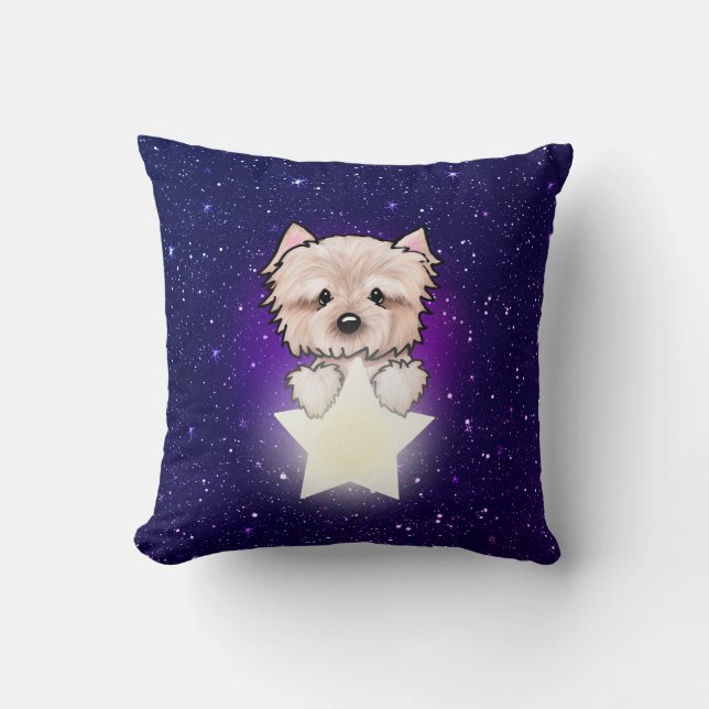 Cojín decorativo Yorkie Star (Anverso)