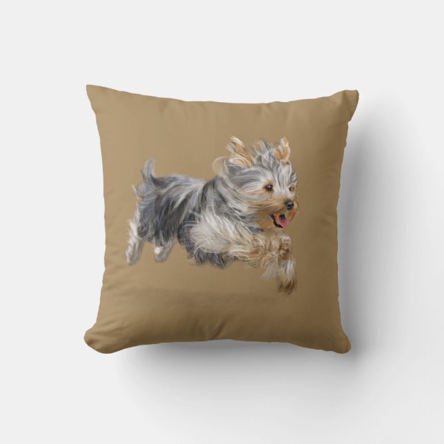 Cojín Decorativo Yorkshire Terrier (Anverso)
