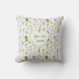 Cojín Decorativo You Are Loved Floral Heart 