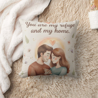 Cojín Decorativo You Are My Refuge And My Home Throw Pillow | Roman