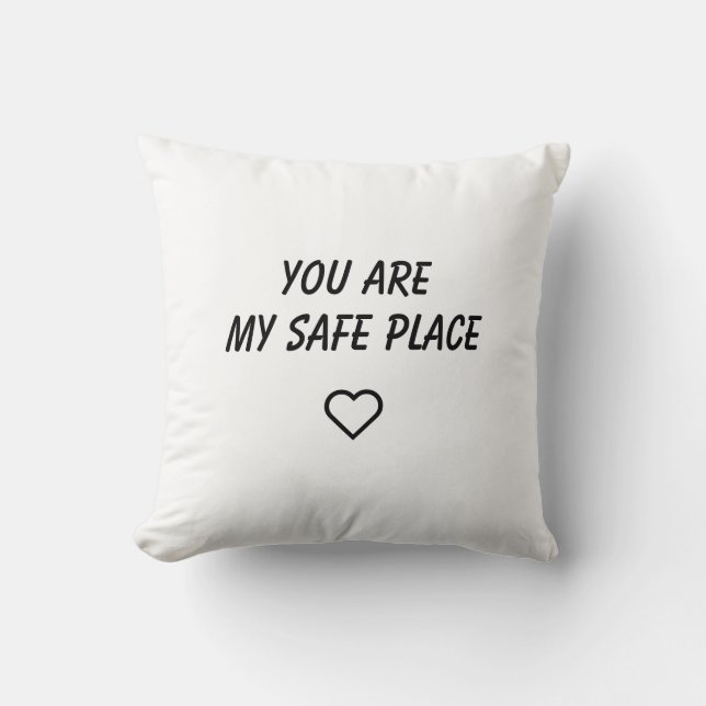 Cojín Decorativo You Are My Safe Place Pillow (Anverso)