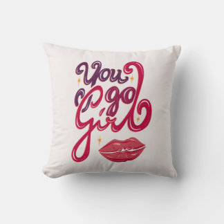 Cojín Decorativo You Go Girl – Confidence Boost Quote