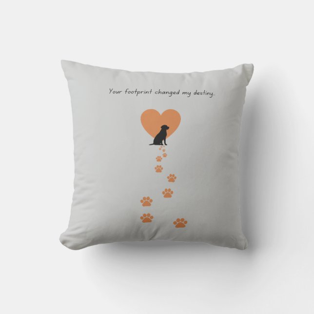 Cojín Decorativo Your footprint changed my destiny (Anverso)