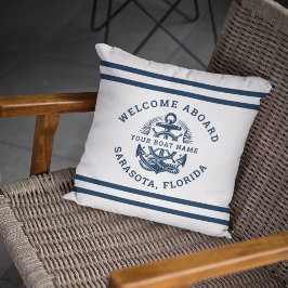 Cojín Decorativo Your Name of Boat Ancient Anchor