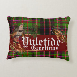 Cojín Decorativo Yuletide Saludos Aluminio de Acento del Parpadeo d