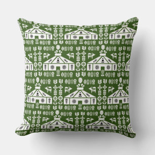 Cojín Decorativo Yurta viviendo en la naturaleza