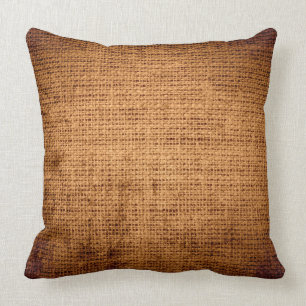 Cojín Decorativo Yute rústico de lino #2 de la arpillera del