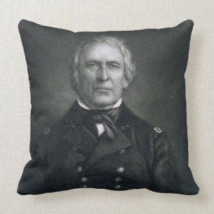 Cojín Decorativo Zachary Taylor, grabado después de un daguerrotip