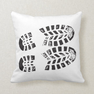 Cojín Decorativo Zapatillas de deporte negras y impresión blanca