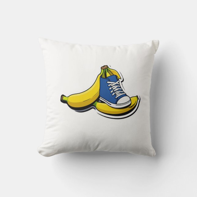 Cojín Decorativo Zapato con plátanos (Anverso)