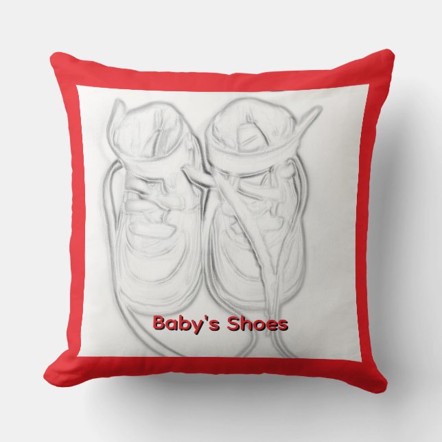 Cojín Decorativo Zapatos de bebé (Anverso)