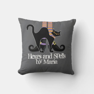 Cojín Decorativo Zapatos de bruja caprichosos simples de Halloween 