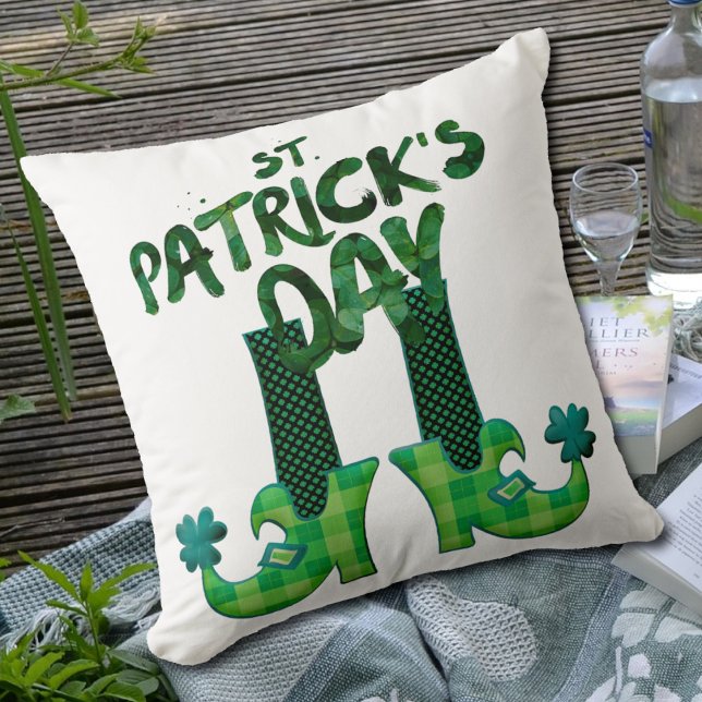 Cojín Decorativo Zapatos de duende del día de San Patricio (Subido por el creador)