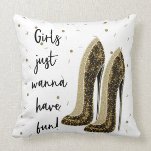Cojín Decorativo Zapatos de moda de tacón alto Belleza glamurosa La