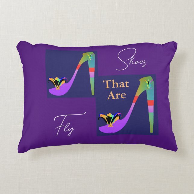 Cojín Decorativo Zapatos que son moscas (Anverso)