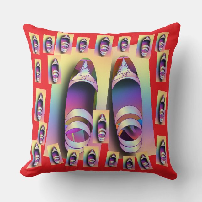 Cojín Decorativo Zapatos + Rojo  (Anverso)