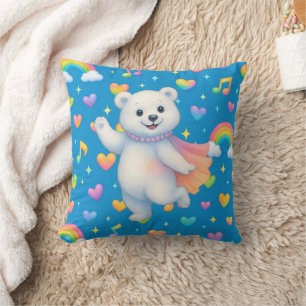 Cojín Decorativo Zarah el oso polar bailarín — Ornimant