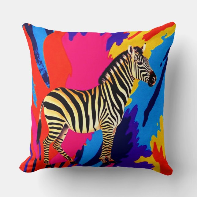 Cojín Decorativo Zebra (Anverso)