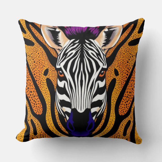 Cojín Decorativo Zebra (Anverso)