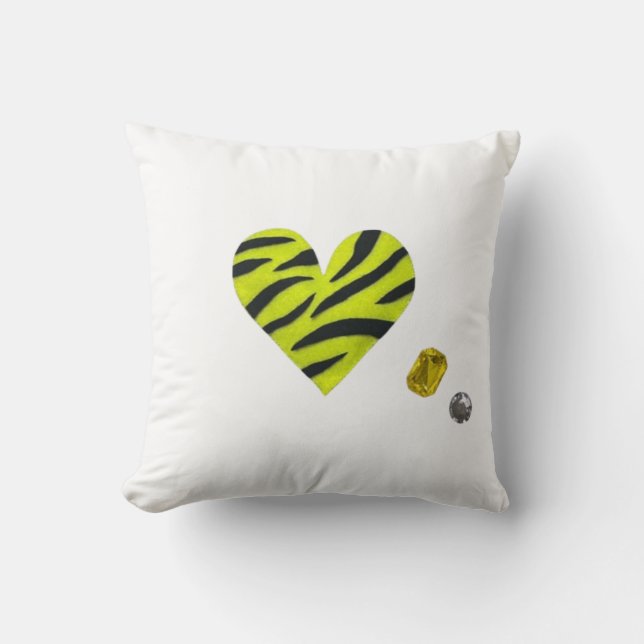 Cojín Decorativo Zebra-heart (Anverso)