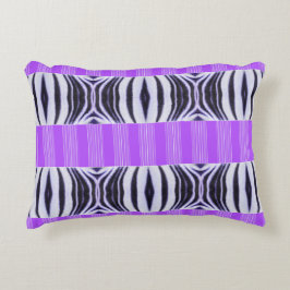Cojín Decorativo Zebra Illusion - Modern Abstrakt Purple Lilac