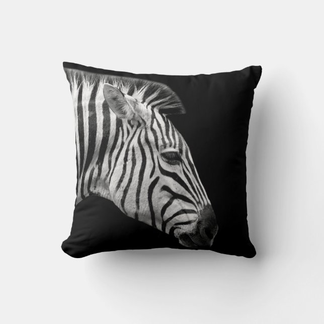 Cojín Decorativo Zebra jungla silvestre animal africano foto blanco (Anverso)