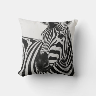 COJÍN DECORATIVO ZEBRA NEGRA Y BLANCA
