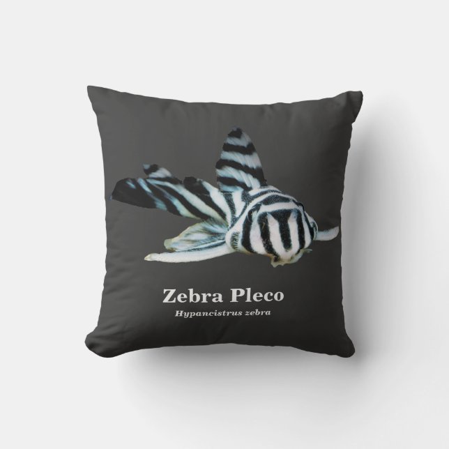 Cojín Decorativo Zebra Pleco (Anverso)