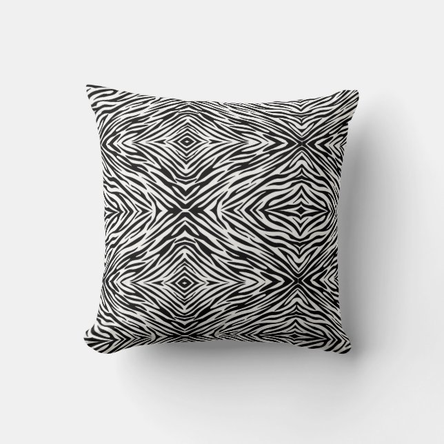 Cojín Decorativo Zebra Print Throw Pillow (Anverso)