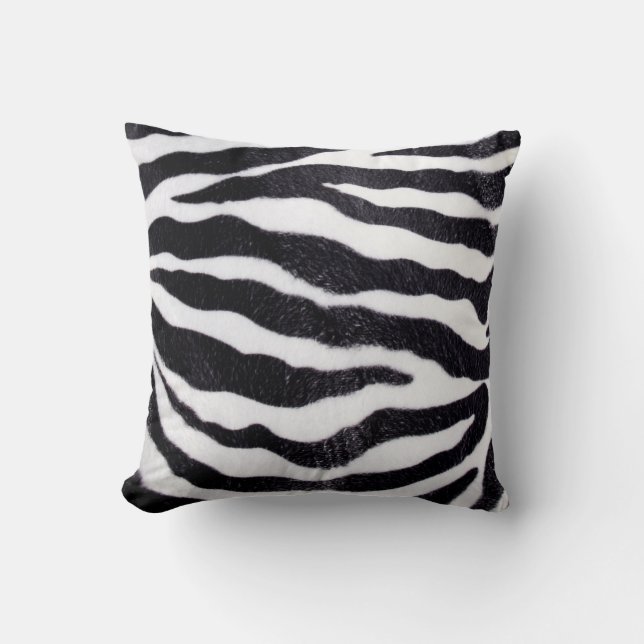 Cojín Decorativo Zebra Stripe Animal Print Wild Throw Couch Pillow (Anverso)