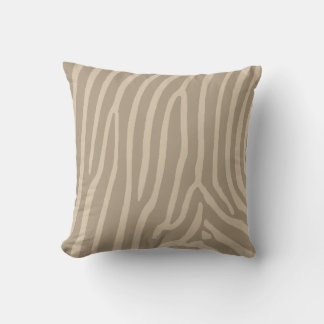 Cojín Decorativo Zebra Stripes Tan y Cream