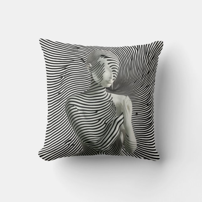 Cojín Decorativo Zebra Woman (Anverso)