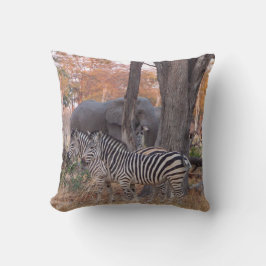 Cojín Decorativo Zebras y Elefantes Pillow